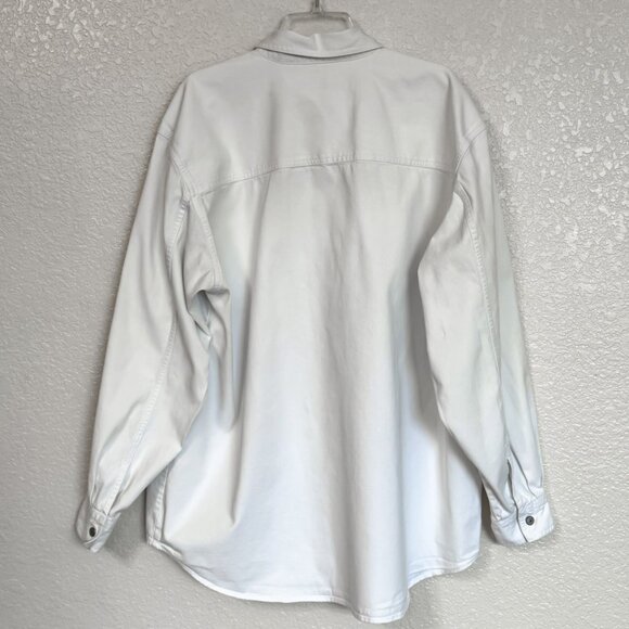 Vintage Levi's Red Tab Denim Shirt XL White Button Up 90s Y2K Normcore Revival - Picture 5 of 9